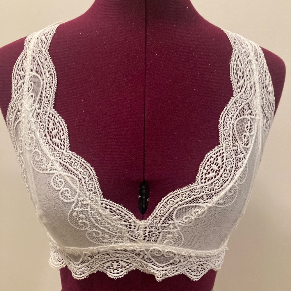 White bralette